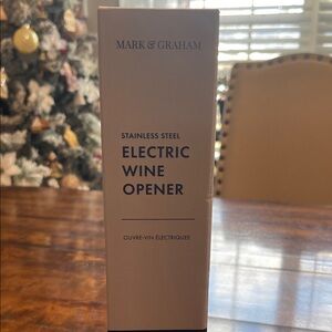 Mark & Graham Silver Battery operated Wine Opener